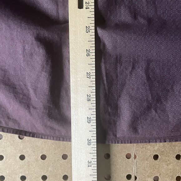 Ermenegildo Zegna Z Button Up Shirt Mens XL/16.5 Maroon Geometric Modern Turkey - Picture 9 of 10